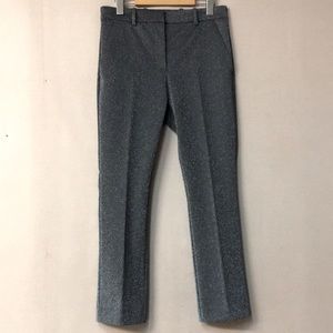 H&M Woman’s Sparkling Grey Metallic Slim Fit Pant. Sz. 8